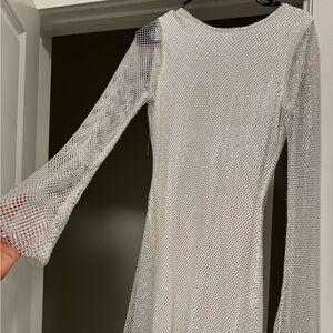 12th Tribe Sequined White Dress WORN ONCE size small